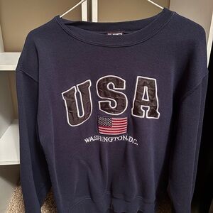 DC Navy USA Crew Neck Sweater